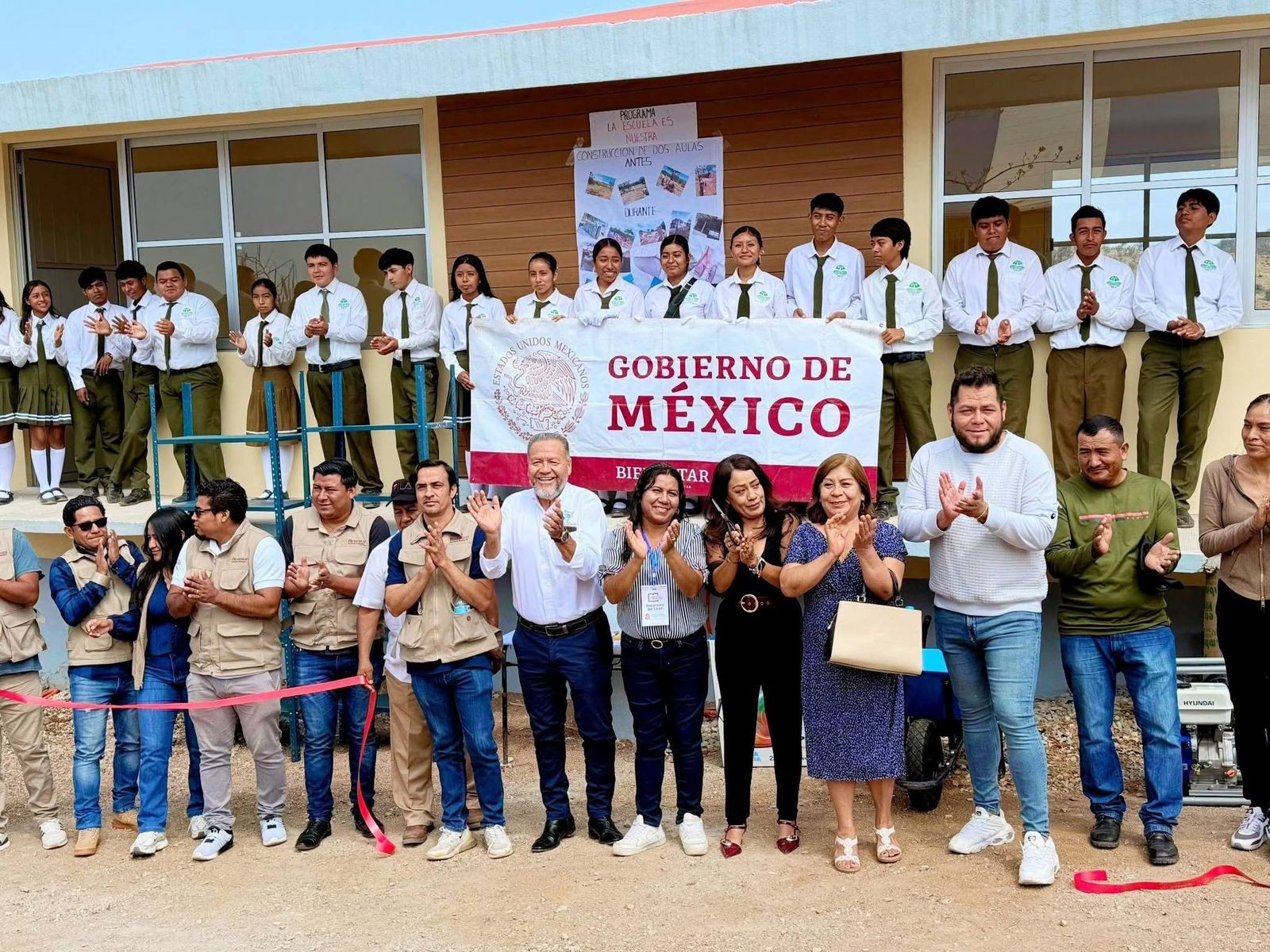 🏫✨ Inauguración de nuevas aulas en San Juan Llano Grande.